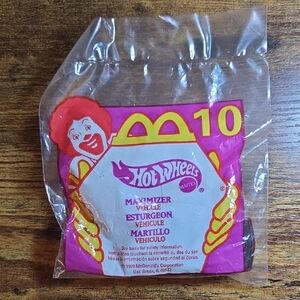1999 Hot Wheels McDonald's Party Favor with Pink and Yellow Design